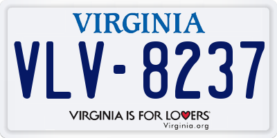 VA license plate VLV8237