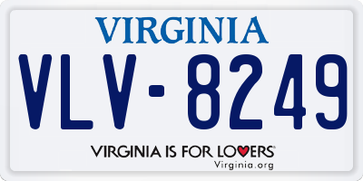 VA license plate VLV8249