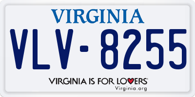 VA license plate VLV8255