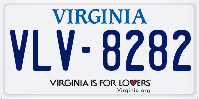 VA license plate VLV8282