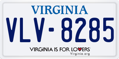 VA license plate VLV8285