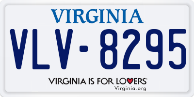 VA license plate VLV8295