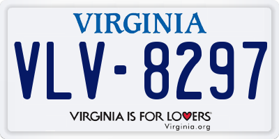 VA license plate VLV8297