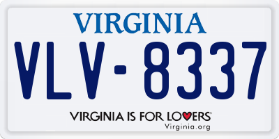 VA license plate VLV8337