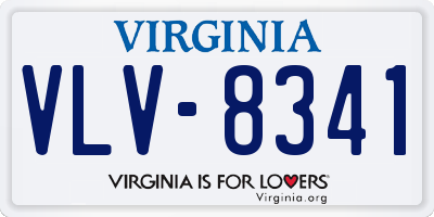 VA license plate VLV8341