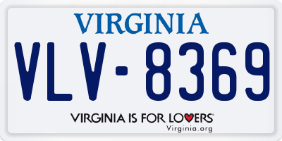 VA license plate VLV8369