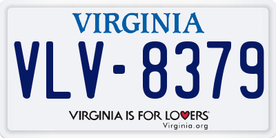 VA license plate VLV8379