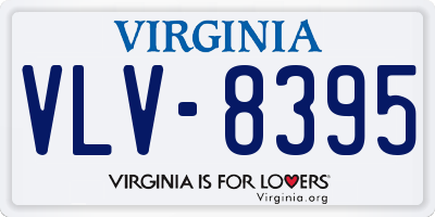 VA license plate VLV8395