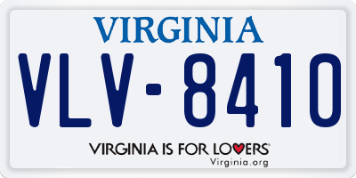 VA license plate VLV8410