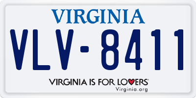 VA license plate VLV8411