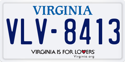 VA license plate VLV8413