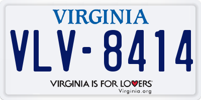 VA license plate VLV8414