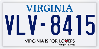 VA license plate VLV8415