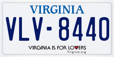 VA license plate VLV8440