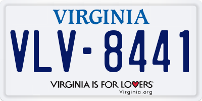 VA license plate VLV8441