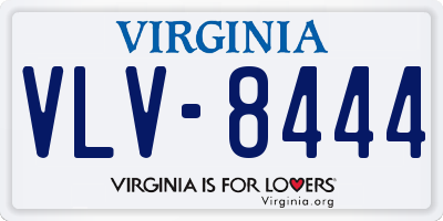 VA license plate VLV8444