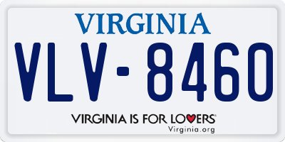 VA license plate VLV8460