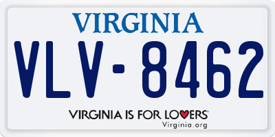 VA license plate VLV8462