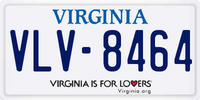 VA license plate VLV8464