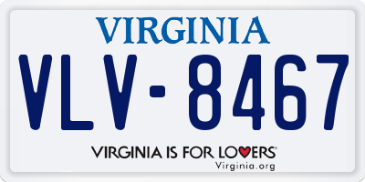 VA license plate VLV8467