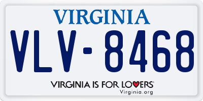 VA license plate VLV8468