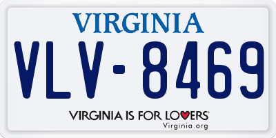 VA license plate VLV8469