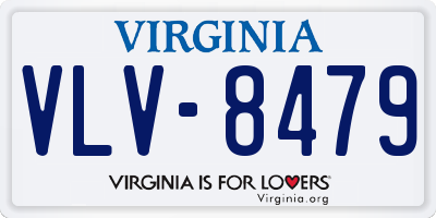 VA license plate VLV8479