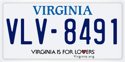 VA license plate VLV8491