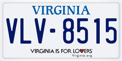 VA license plate VLV8515