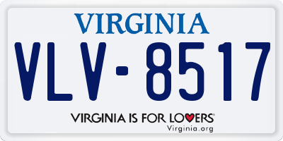 VA license plate VLV8517