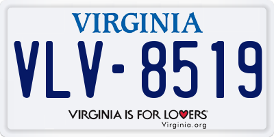 VA license plate VLV8519