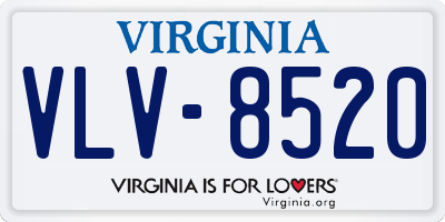 VA license plate VLV8520