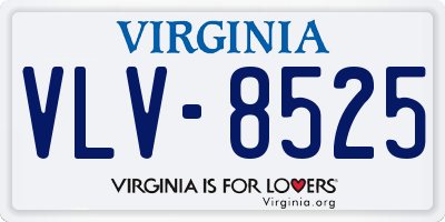 VA license plate VLV8525