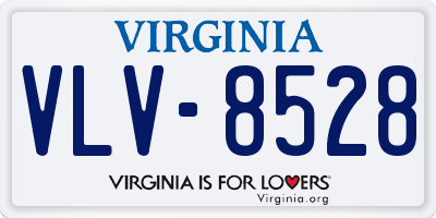 VA license plate VLV8528