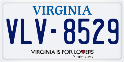 VA license plate VLV8529