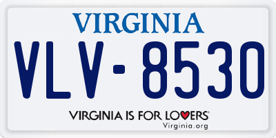 VA license plate VLV8530