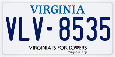 VA license plate VLV8535