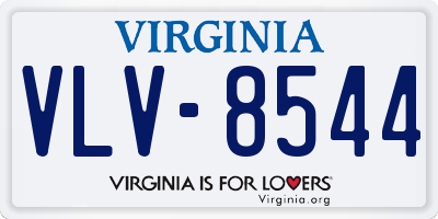 VA license plate VLV8544