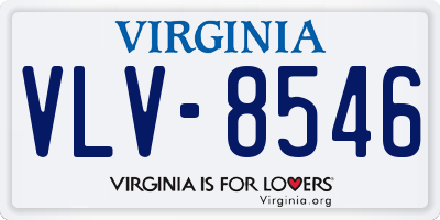 VA license plate VLV8546