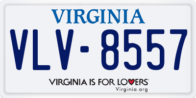 VA license plate VLV8557