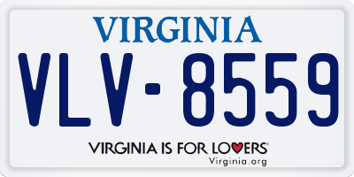 VA license plate VLV8559