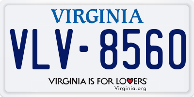 VA license plate VLV8560