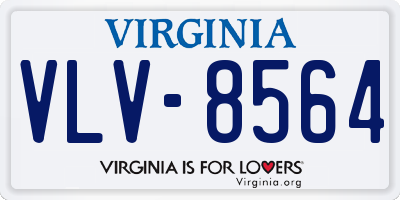 VA license plate VLV8564