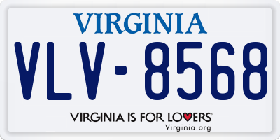 VA license plate VLV8568