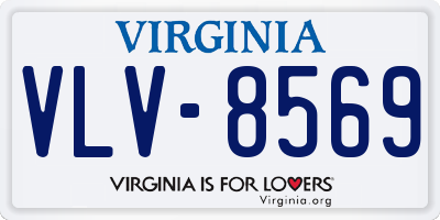 VA license plate VLV8569