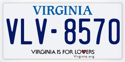 VA license plate VLV8570