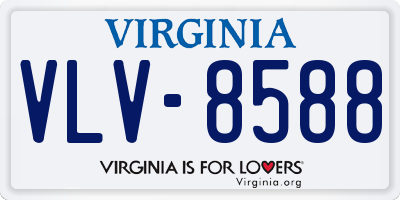 VA license plate VLV8588