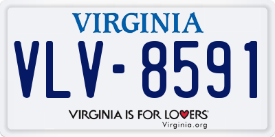 VA license plate VLV8591