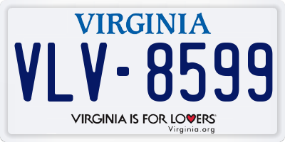 VA license plate VLV8599