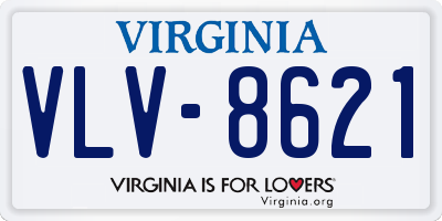 VA license plate VLV8621